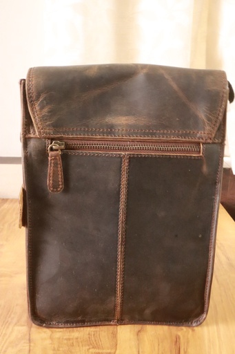 Unisex Buffalo Leather Sling Bag – Rustic Brown