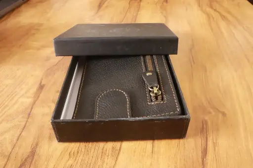 Black Genuine Leather Mens Purse